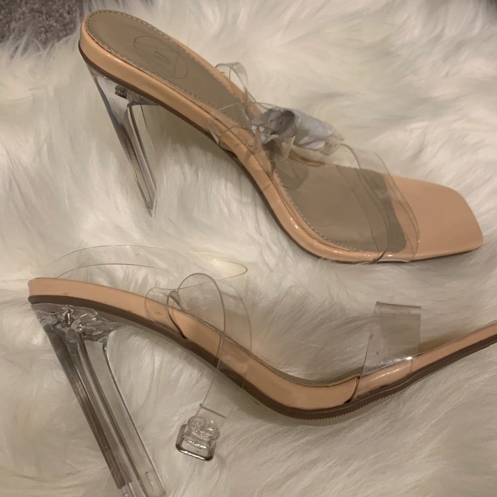 Clear heels